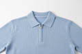 Quarter-Zip Knit Polo — Baby Blue