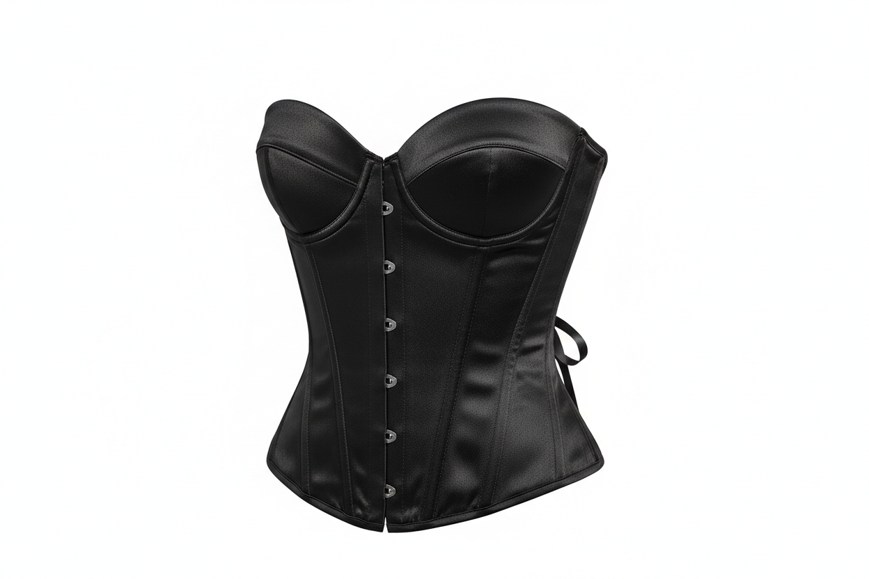 Corset Bustier Top — Black