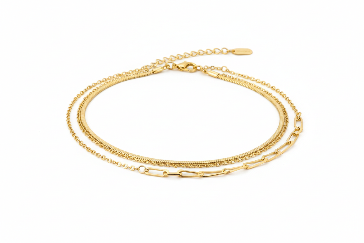 Gold Layered Chain Necklace