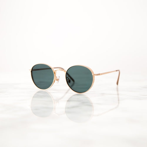 Aviator Sunglasses Matte Black Gold