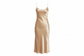Satin Slip Dress — Champagne Gold