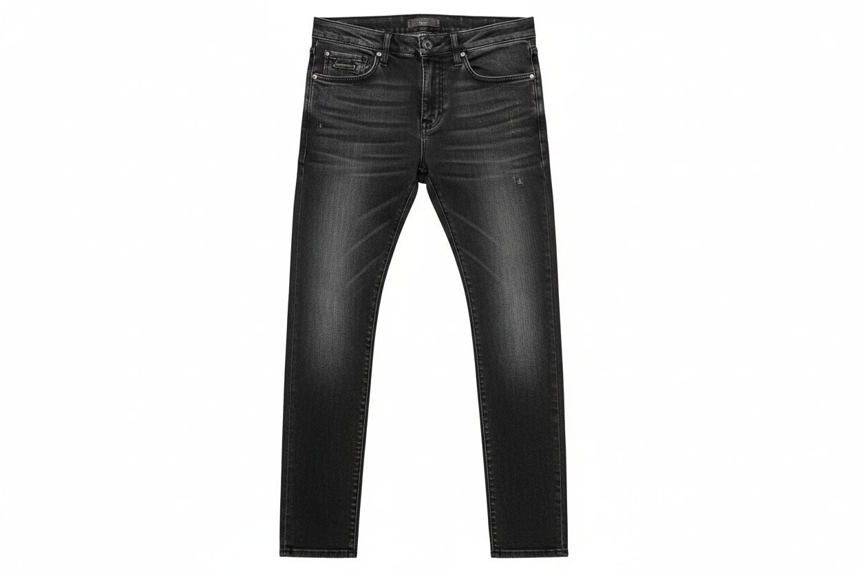 Slim Stretch Denim Jeans — Washed Black