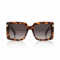 Oversized Square Sunglasses — Tortoiseshell